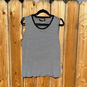 Reformation classic Striped Muscle Tee, size L/XL